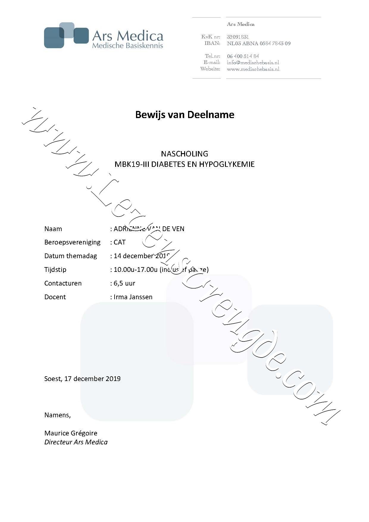 Nascholing MBK - Diabetes en Hypoclykemie